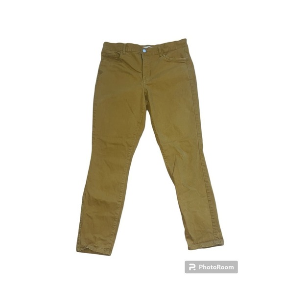Loft Mustard Skinny Ankle Jeans Size 30/10 - Picture 1 of 5